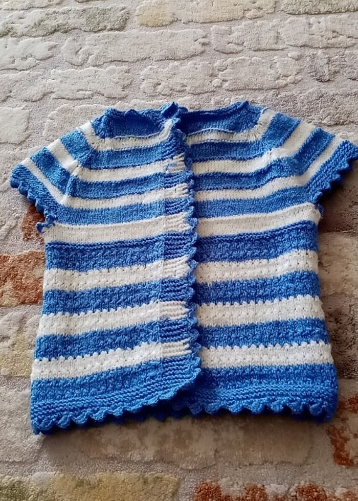 Örgü bebek yelegi - Görsel 3