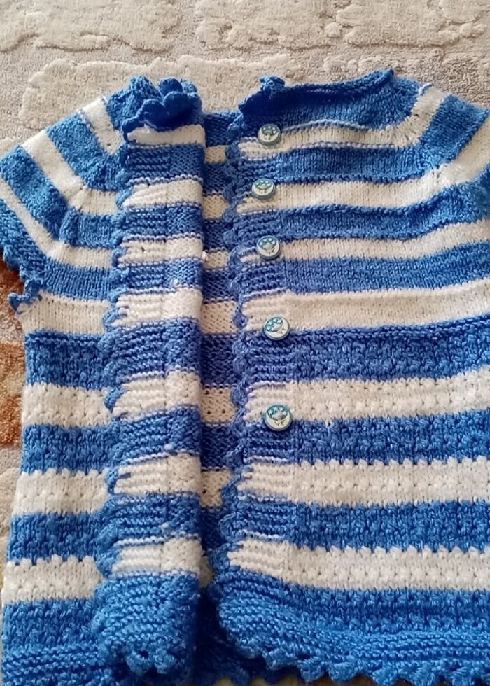 Örgü bebek yelegi - Görsel 5