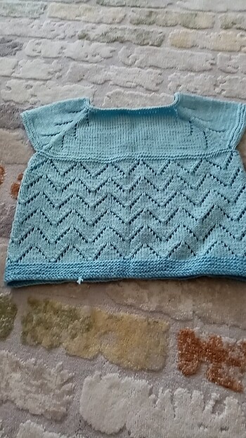 Örgü bebek yelegi - Görsel 4