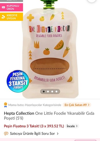 Yıkanabilir Gıda Poşetleri 150 ml 5'li - Görsel 8