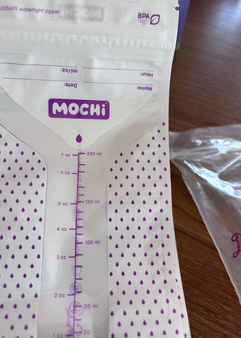 MOCHi Beyaz Süt Saklama Poşeti 200 ml - Görsel 3
