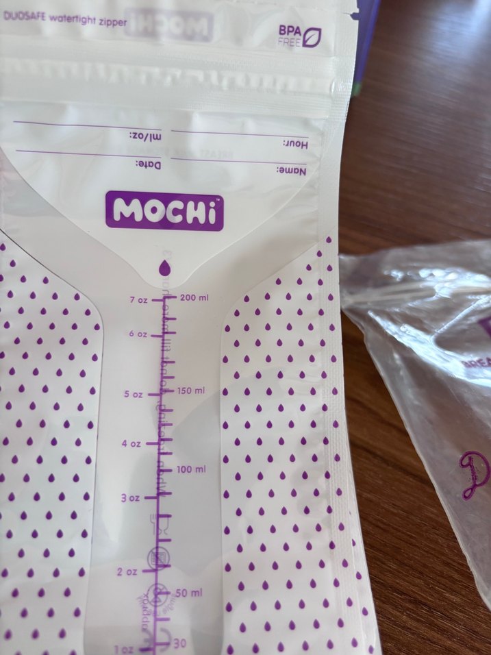 MOCHi Beyaz Süt Saklama Poşeti 200 ml - Görsel 3