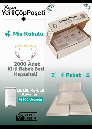 Bebek Bezi Çöp Poşeti - Tam Uyumlu - Görsel 5