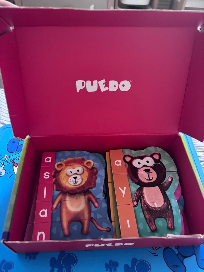 Puedo İlk Kelimelerim Hayvanlar Puzzle - Görsel 3