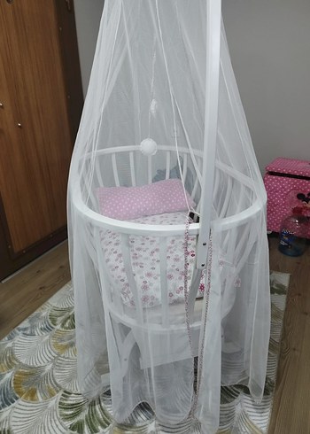 Beden Diger Marka Pembe Bebek Beşiği ve Sepeti