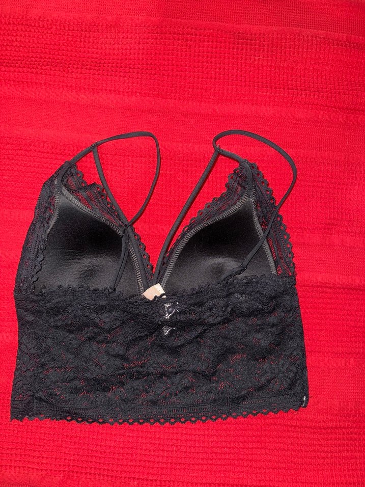 Siyah Dantel Goth Bralet - Görsel 2