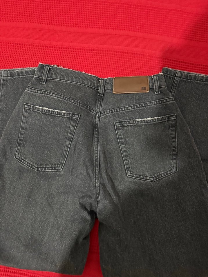 Gri Regular Fit Midi Kadın Kot Pantolon - Görsel 3