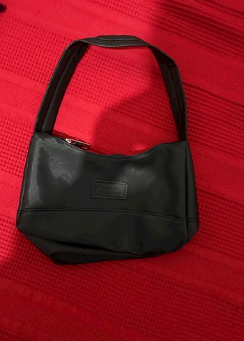 Siyah Deri Fermuarlı Kadın Çanta - Görsel 2