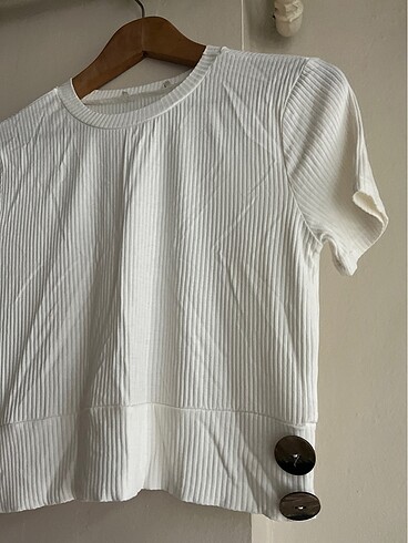 Koton Çok temiz az kullanılmış beyaz kısa bluz