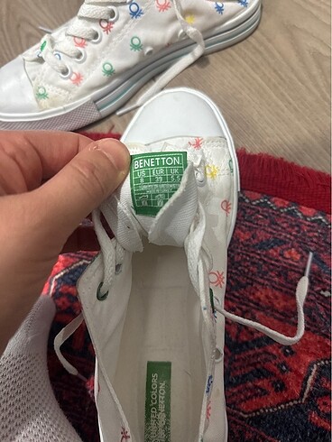 39 Beden beyaz Renk Benetton converse