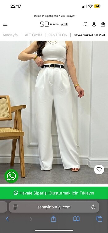 Zara etiketli pantolon