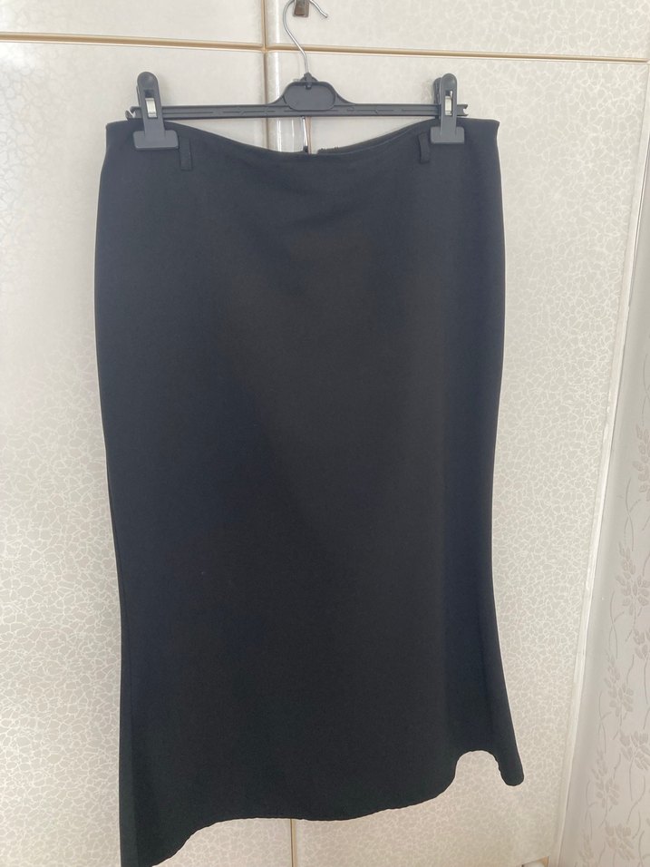 Kemerli Siyah Kadın Etek - Görsel 2