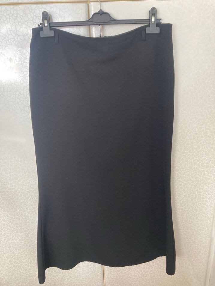 Kemerli Siyah Kadın Etek - Görsel 3