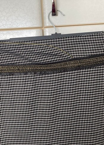 Gri Kareli Etek - Görsel 3