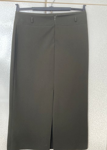 Drapeli Siyah Kadın Uzun Etek - Görsel 2