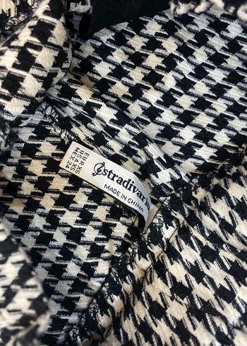 Stradivarius Stradivarius kaz ayağı desenli pantolon
