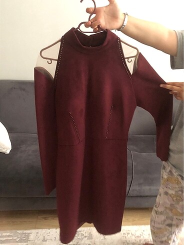 Diğer Bordo elbise