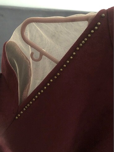 42 Beden bordo Renk Bordo elbise