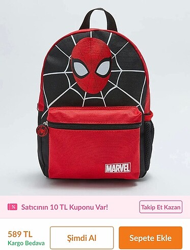 Spiderman Anaokul çantası