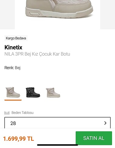 Kinetix Çocuk Bot