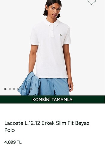 Lacoste Polo yaka erkek Tshirt