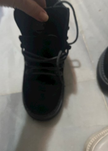 Erkek Siyah Kemerli Goth Bot - Görsel 6