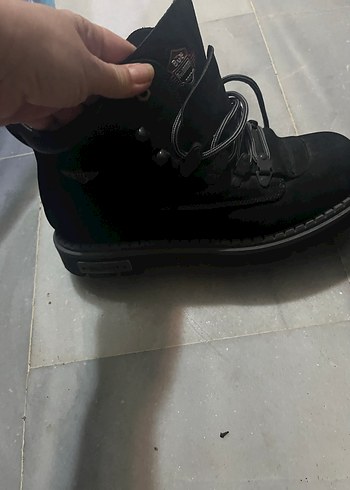 Erkek Siyah Kemerli Goth Bot - Görsel 5