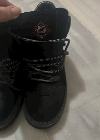 Erkek Siyah Kemerli Goth Bot - Görsel 2