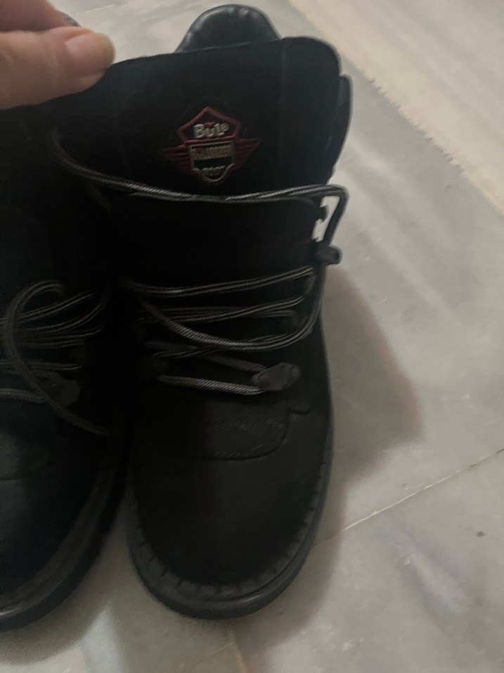 Erkek Siyah Kemerli Goth Bot - Görsel 2