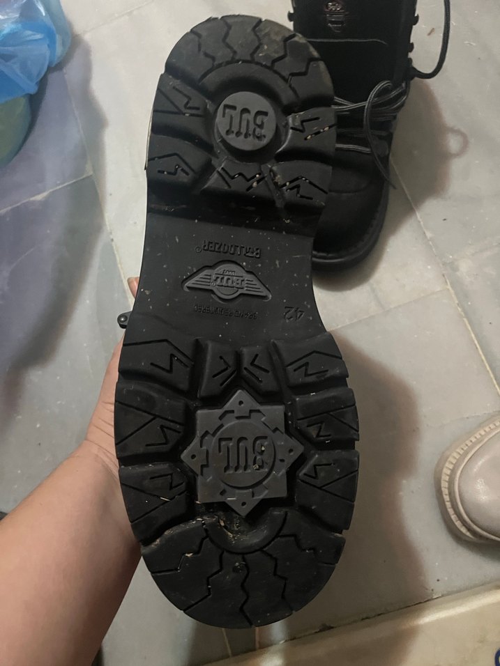 Erkek Siyah Kemerli Goth Bot - Görsel 3