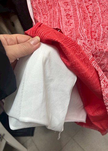 Kısa Kollu Bohem Bağlama Desenli Hamile Bluzu - Görsel 7