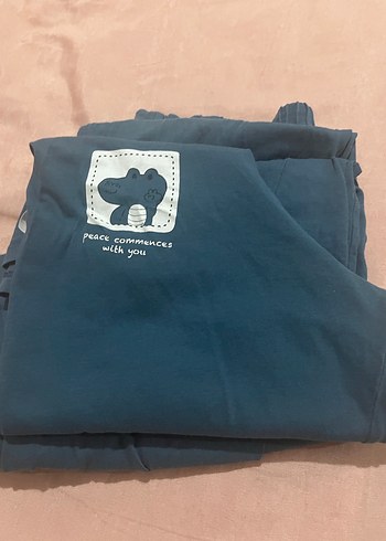 Lacivert Erkek çocuk  Uzun Kollu Pijama Takımı - Görsel 10