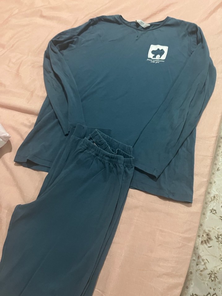 Lacivert Erkek çocuk  Uzun Kollu Pijama Takımı - Görsel 2