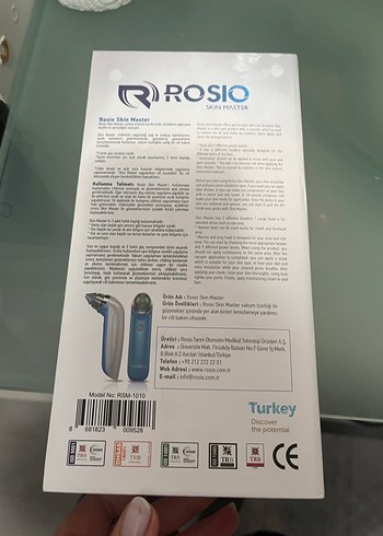 Rosio Vakumlu Yüz Temizleme Cihazı Mavi - Görsel 3