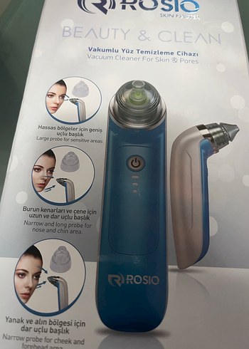 Rosio Vakumlu Yüz Temizleme Cihazı Mavi - Görsel 2