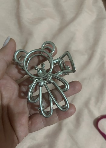 Gri Metal Ayıcık Tokası - Görsel 3