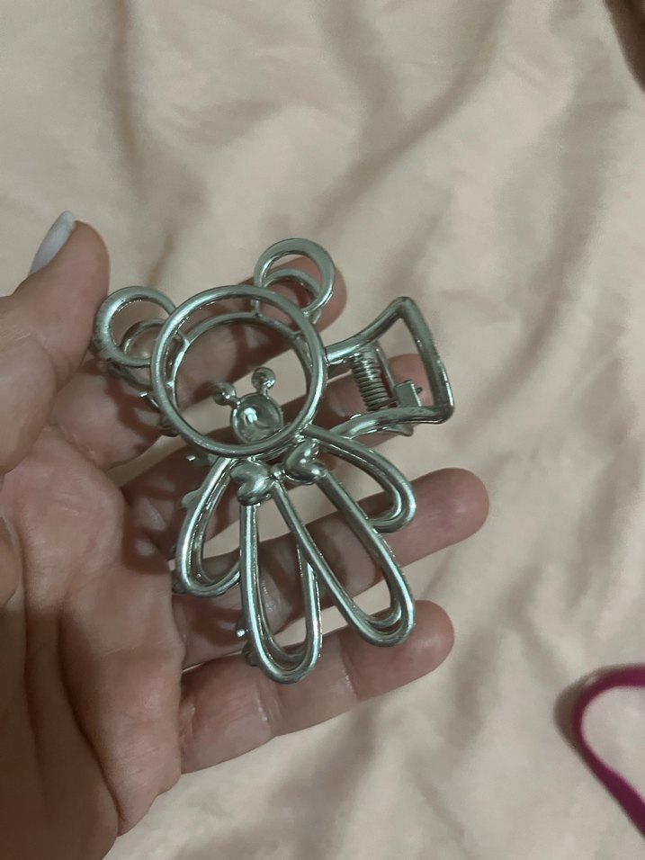 Gri Metal Ayıcık Tokası - Görsel 3