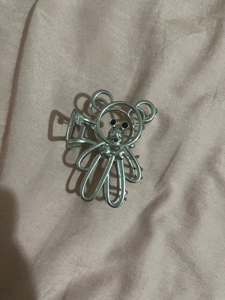 Gri Metal Ayıcık Tokası - Görsel 4