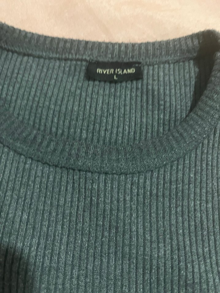 Gri Harvard Baskılı Örme Kolsuz Üst - Görsel 3