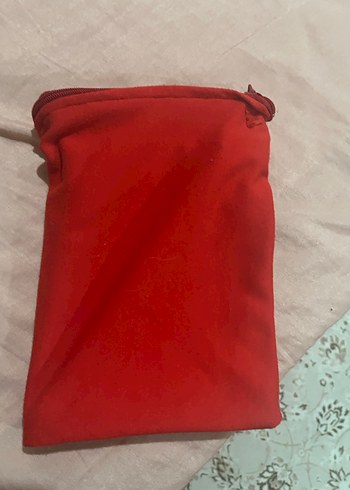 Kırmızı Fermuarlı Kadın Portföy Çanta - Görsel 2