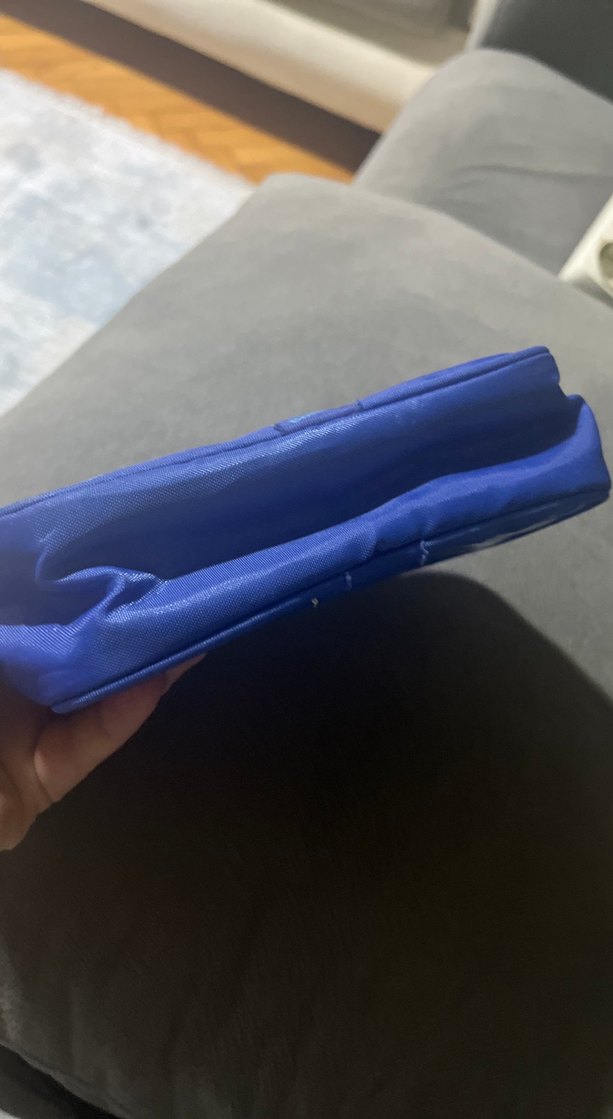 Mavi Fermuarlı Kadın Makyaj Çantası - Görsel 5