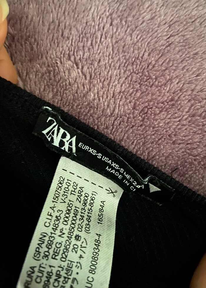 zara yarım kol crop - Görsel 2