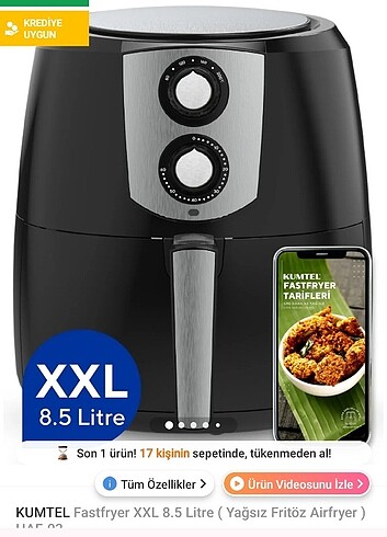 Kumtel airfryer xxl