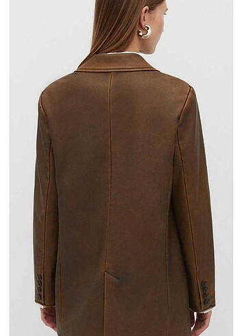 Stradivarius Stradivarius Yeni ve etiketli Deri blazer