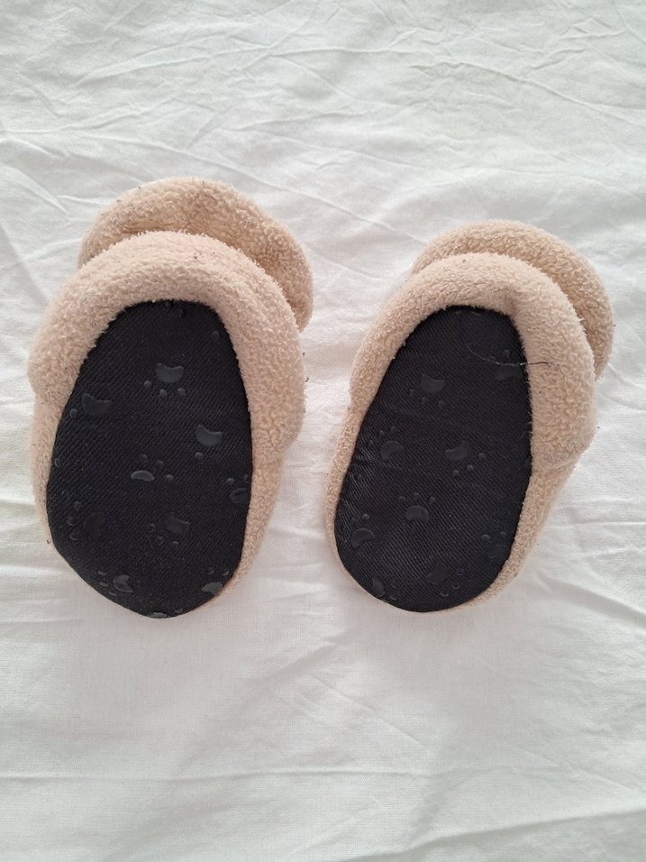 Bej Babyzilla ev ayakkabısı panduf - Görsel 2