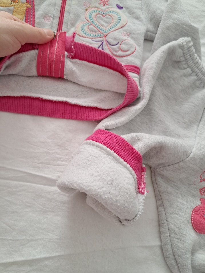 Gri Nakışlı Bebek Kız Takımı - Görsel 2
