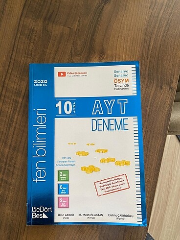 345 yayınları fen bilimleri 10?lu ayt denemesi