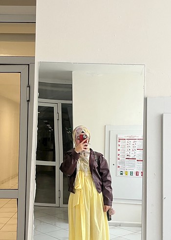 Zara Bordo deri ceket