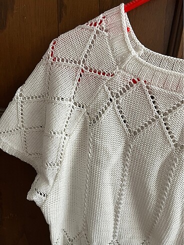 Beyaz işleme detaylı bluz - Görsel 2