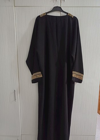 Diger Nakışlı Siyah Kadın Uzun Elbise - Görsel 6